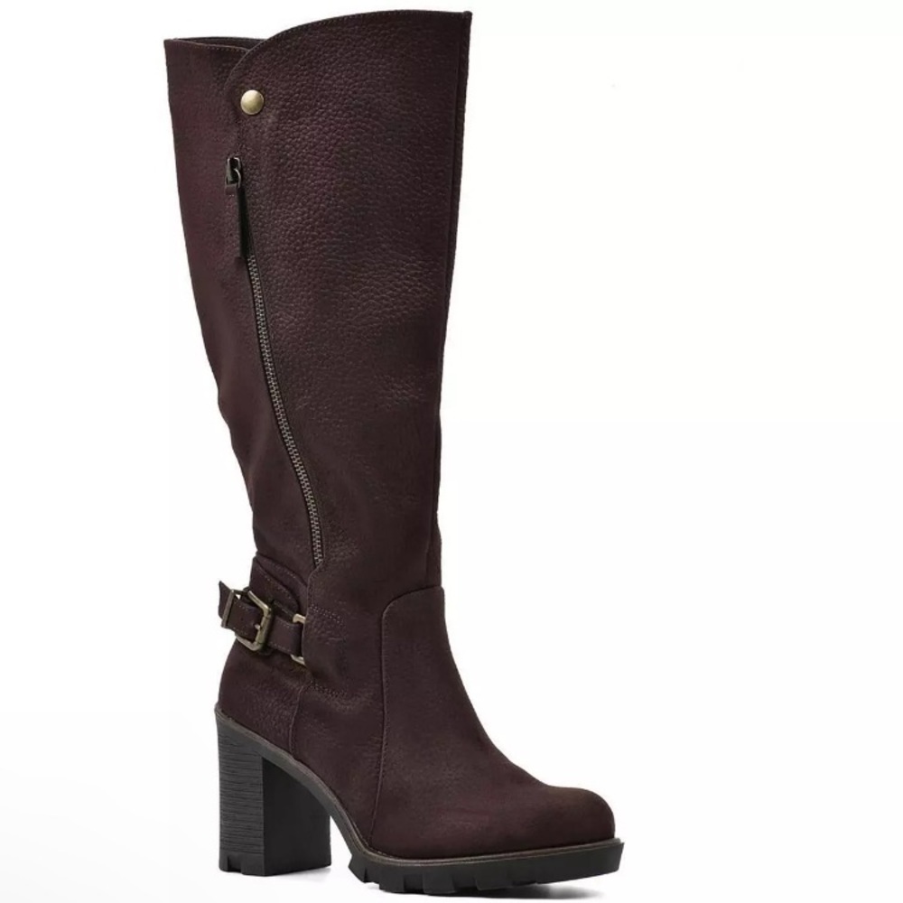 White Mountain Women's Berlin Brown Mid Calf Boots 5.5 NWT NIB